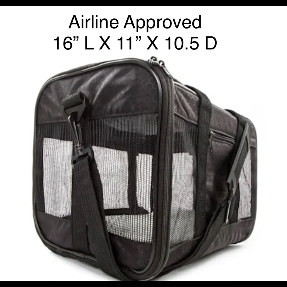 COPY - Airline Approved Pet Carrier with Sherpa Pad Inside